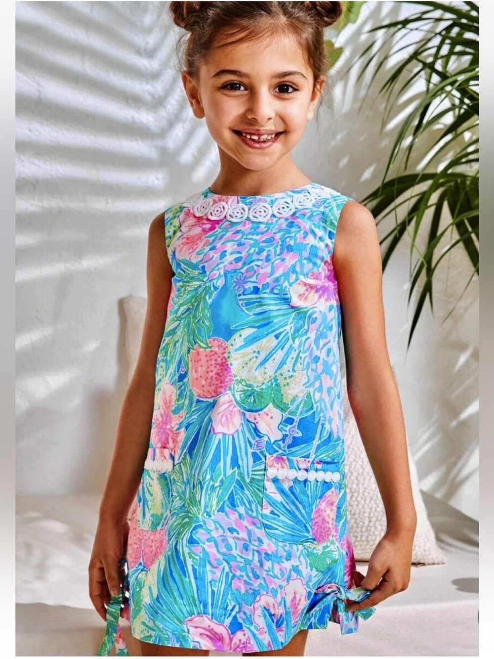 Lilly Pulitzer NWT Little Lilly Classic Shift Multi Swizzle Print - Picture 2 of 10